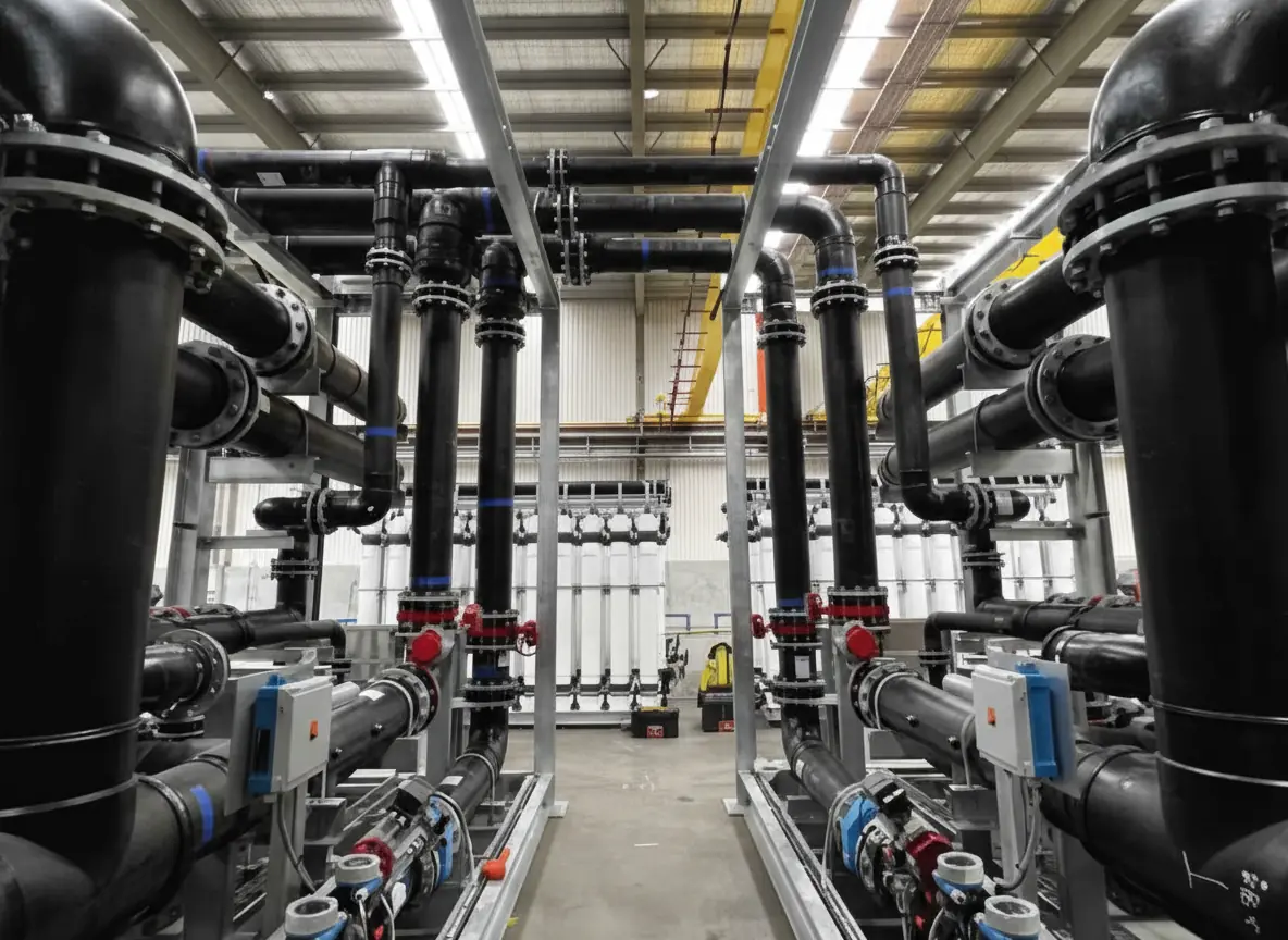 HDPE filtration piping system